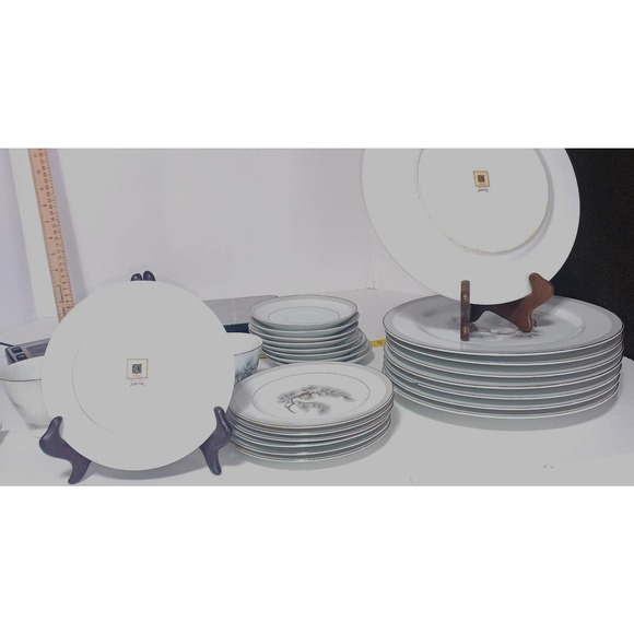 Kent Silver-lined fine china 27PC - Picture 3 of 4